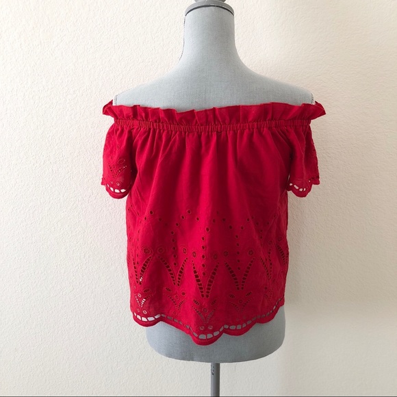 Kontrol Eyelet Off the Shoulder Top - Picture 5 of 5